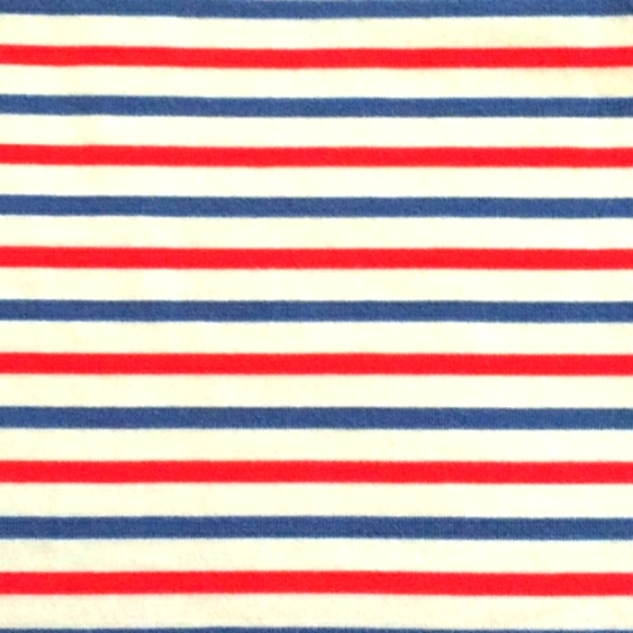 Red, White, and Blue striped crop top girls, Size L - Picture 3 of 4
